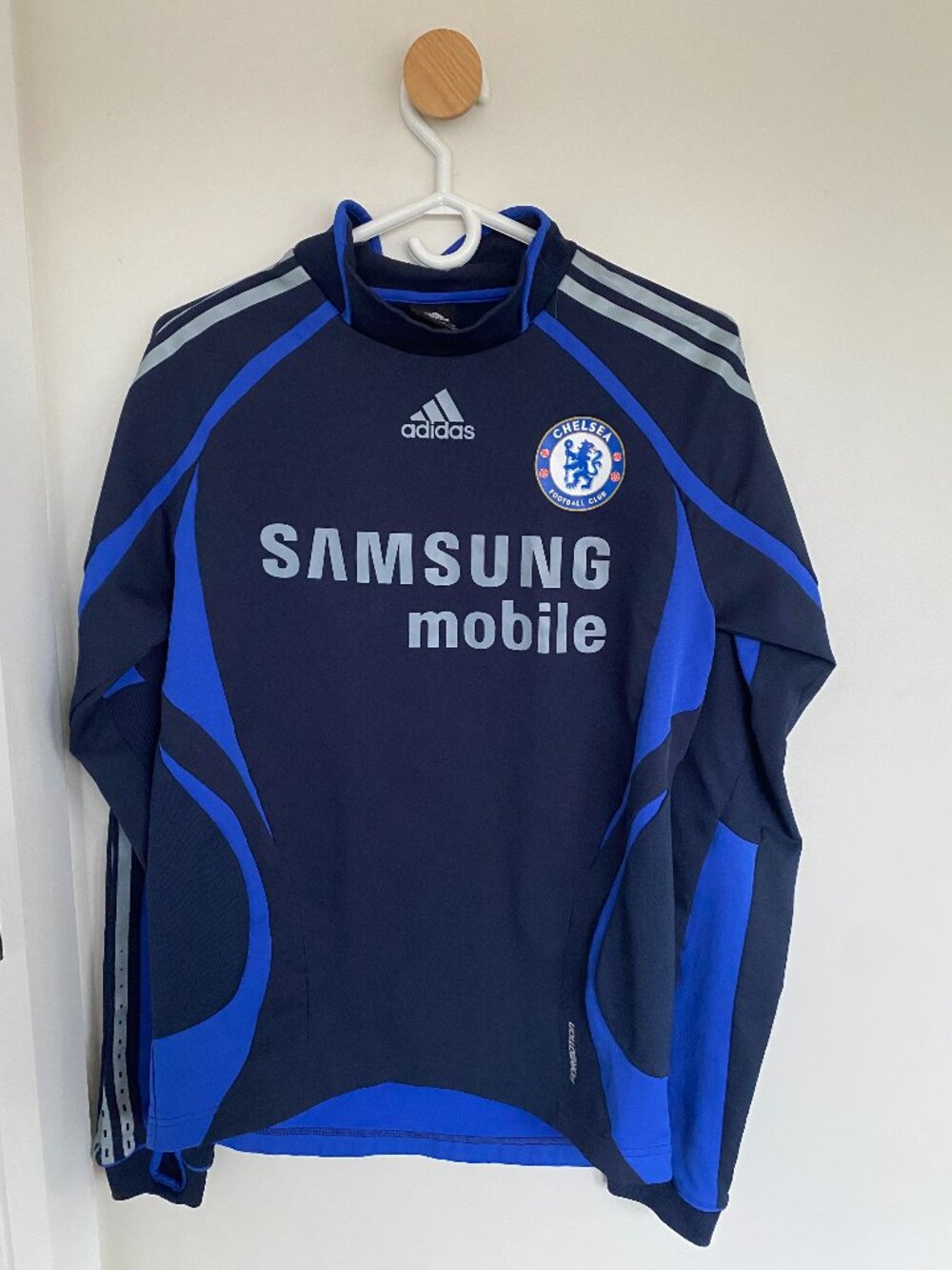 Vintage Adidas Cheslea FC Training Top Size Small